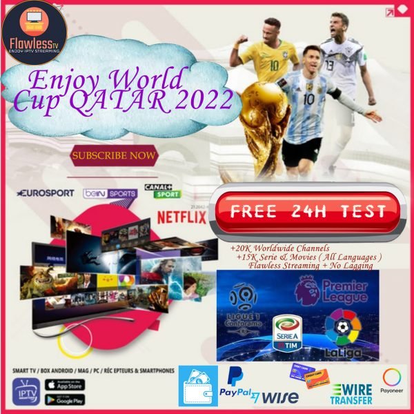 Premium IPTV Subscription Plans For Individuals - World Cup 2022 Sales